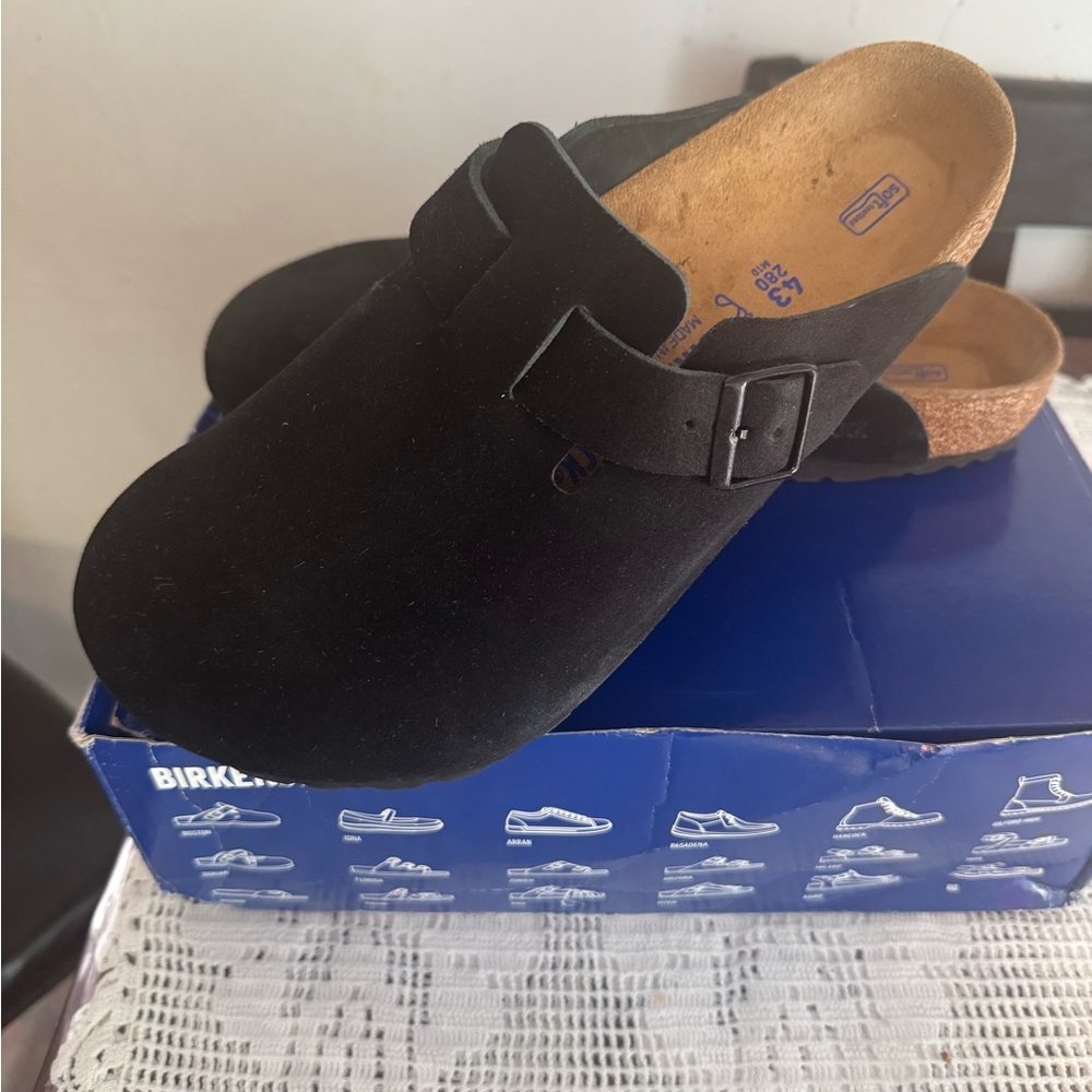 Birkenstock Black Leather Footwear
